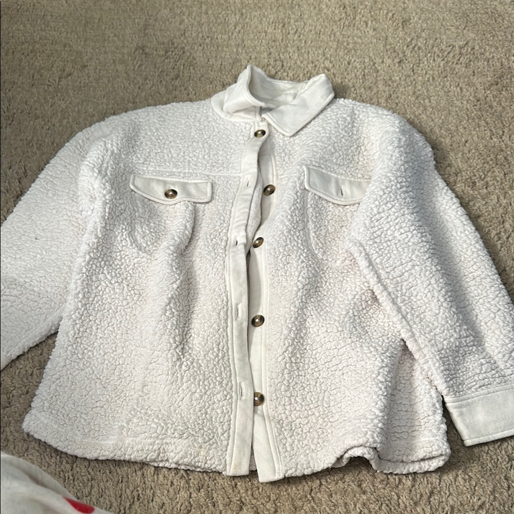 Cozy White Sherpa Jacket